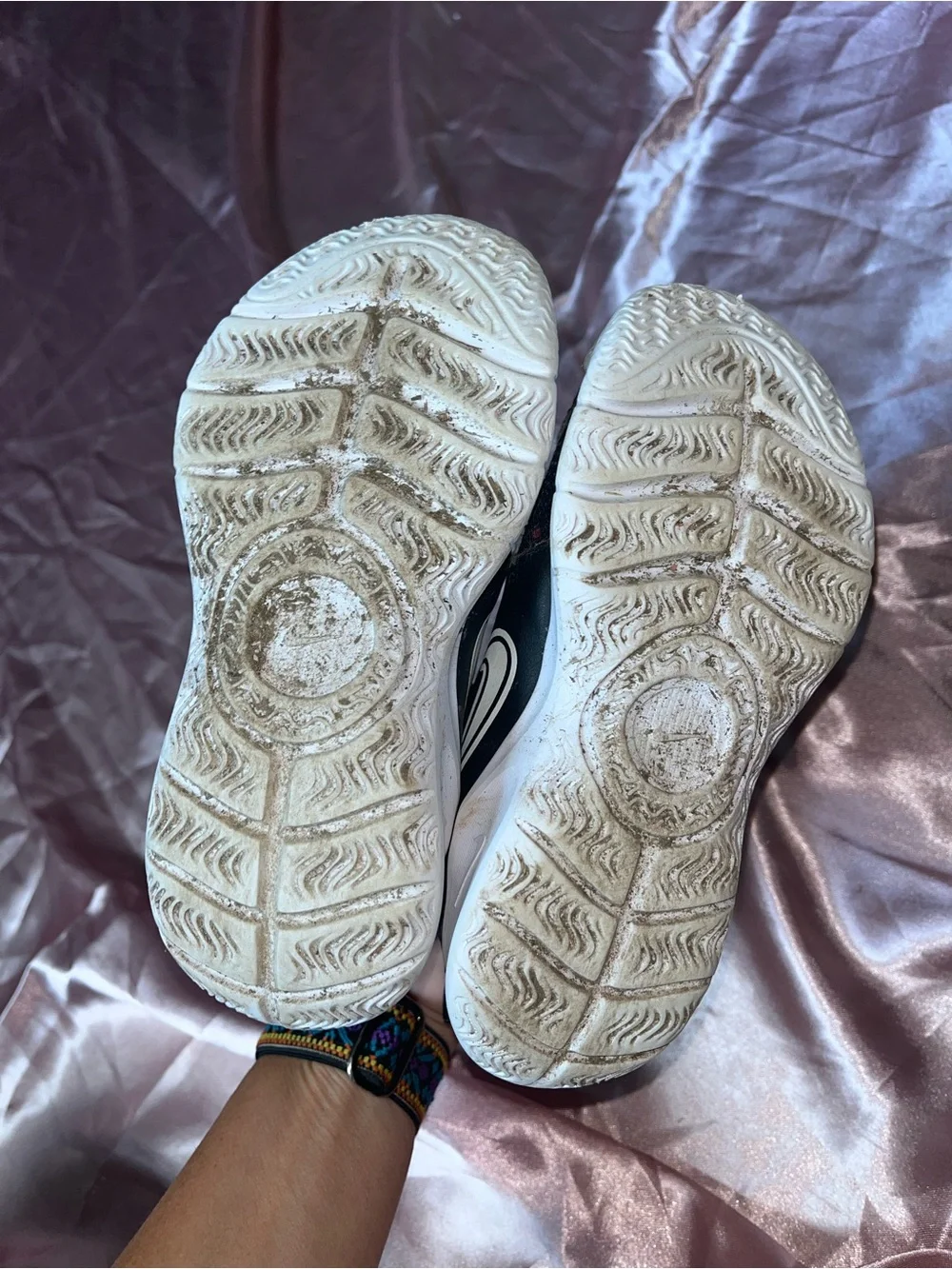 Nike Kids Black and White Slip-On Sneakers